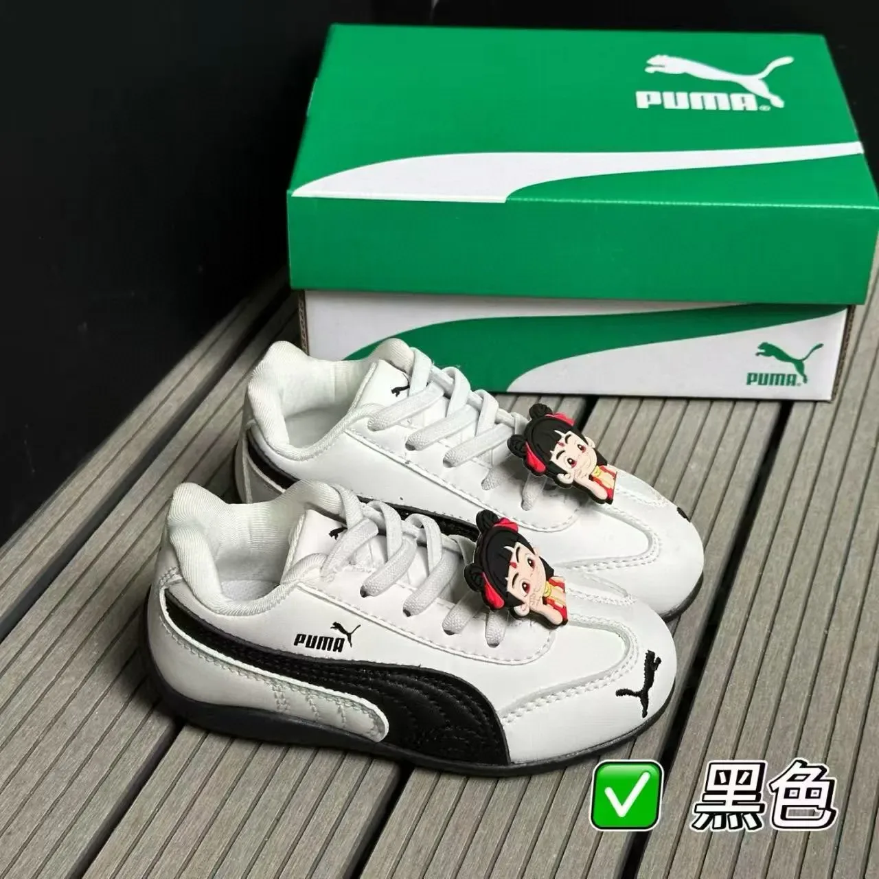 Puma Palermo हरा सफेद लो टॉप स्यूड जैसी ऊपरी जीवनशैली स्नीकर्स 4