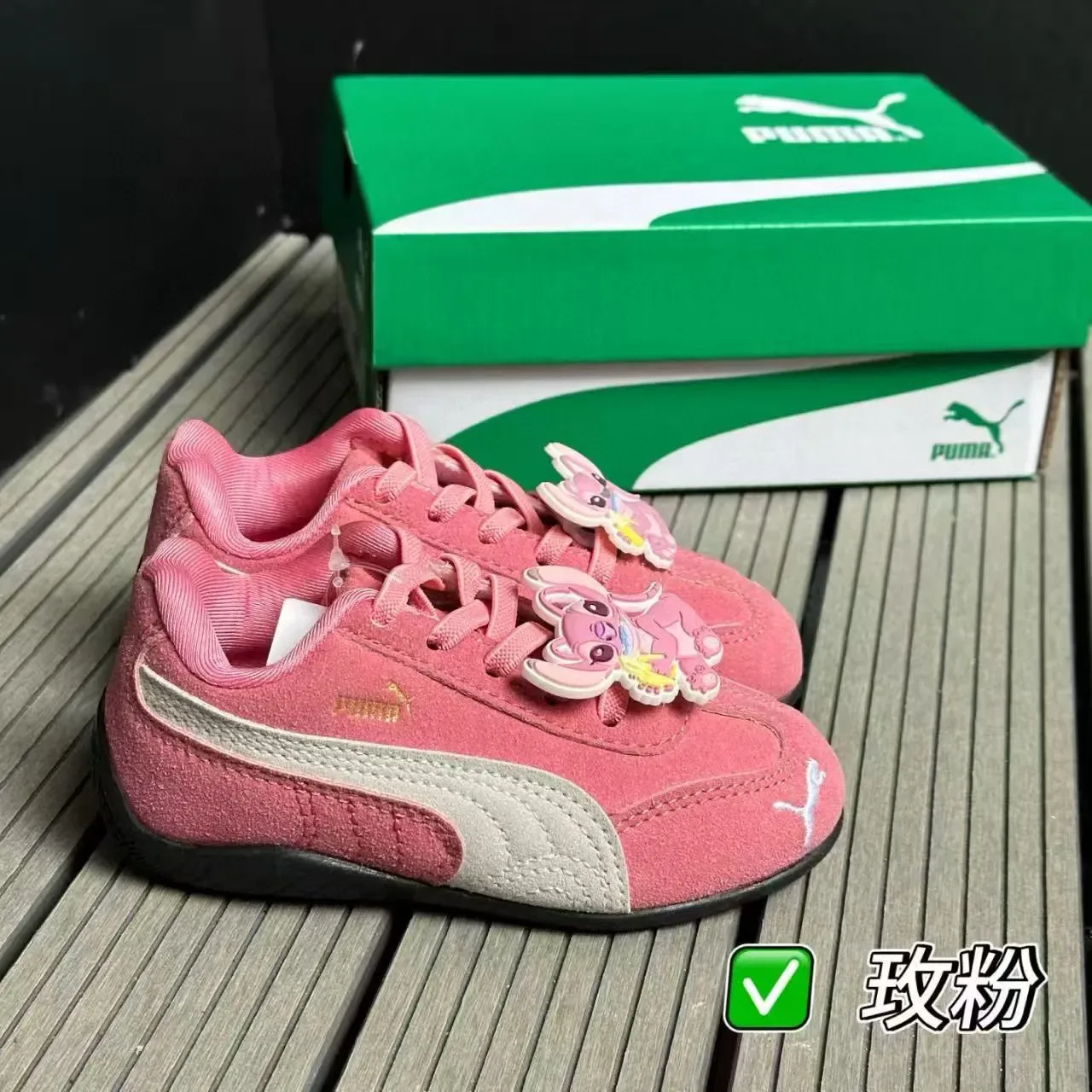 Puma Palermo हरा सफेद लो टॉप स्यूड जैसी ऊपरी जीवनशैली स्नीकर्स 5
