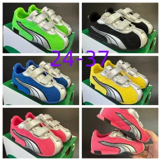 Puma Speedcat Neon Green Silver Kids Lifestyle Sneakers