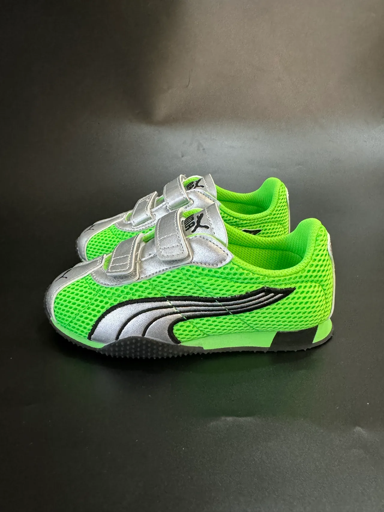 Puma Speedcat Vert Néon Argent Enfants Style de vie Sneakers 4