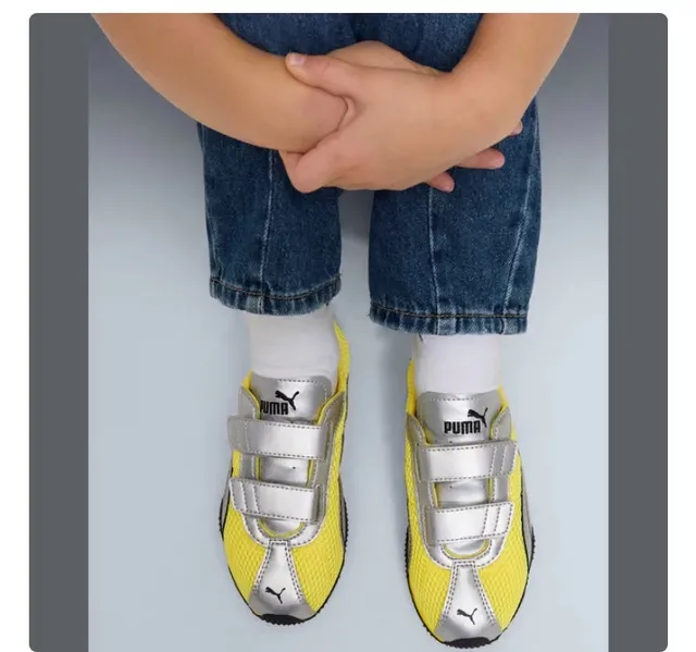 Puma Speedcat Vert Néon Argent Enfants Style de vie Sneakers 9