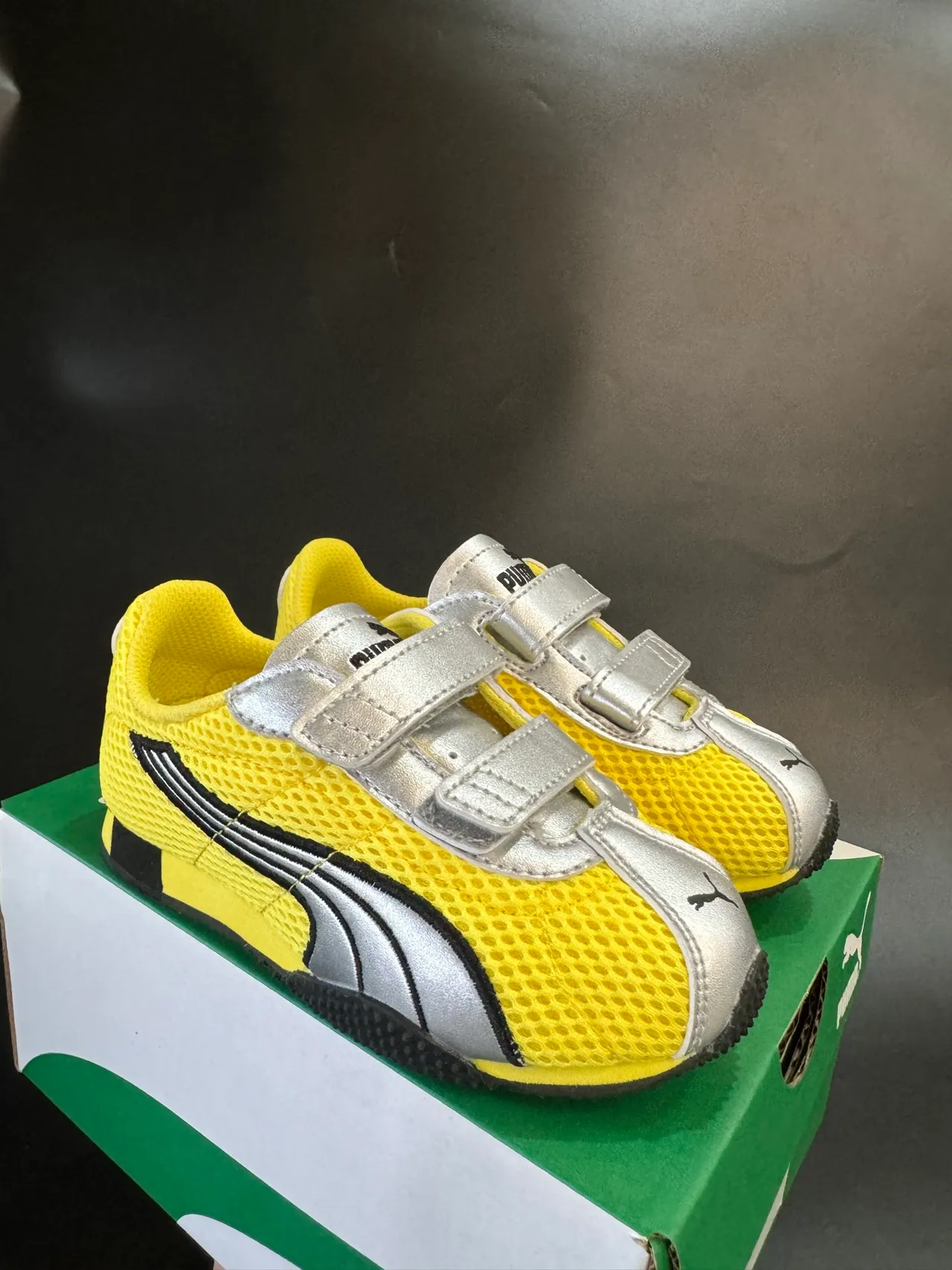 Puma Speedcat Vert Néon Argent Enfants Style de vie Sneakers 14