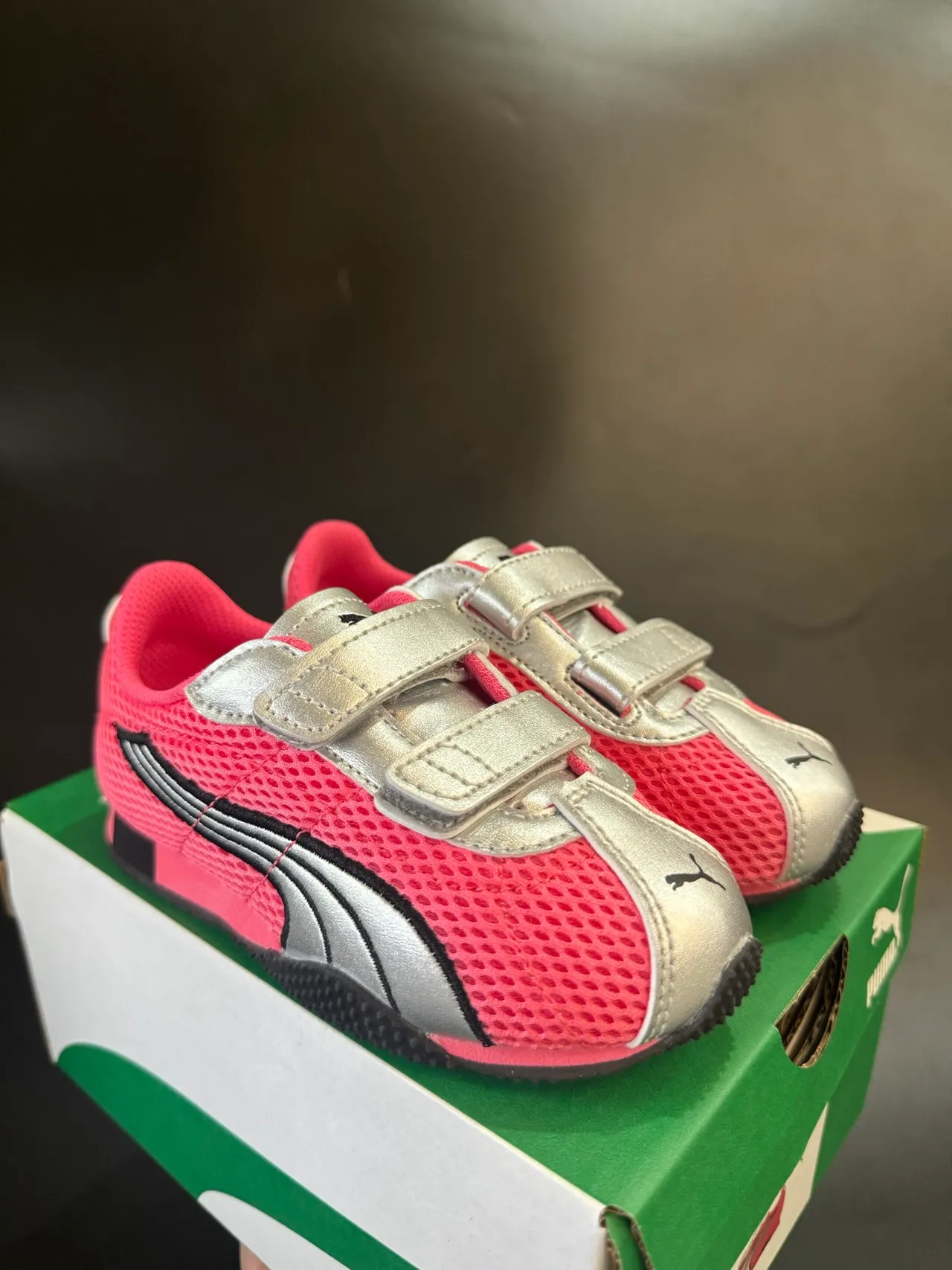 Puma Speedcat Vert Néon Argent Enfants Style de vie Sneakers 15