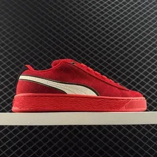 Puma Suede 50 Break लाल सफेद ऊपरी Formstrip साइड लोगो लाइफस्टाइल स्नीकर