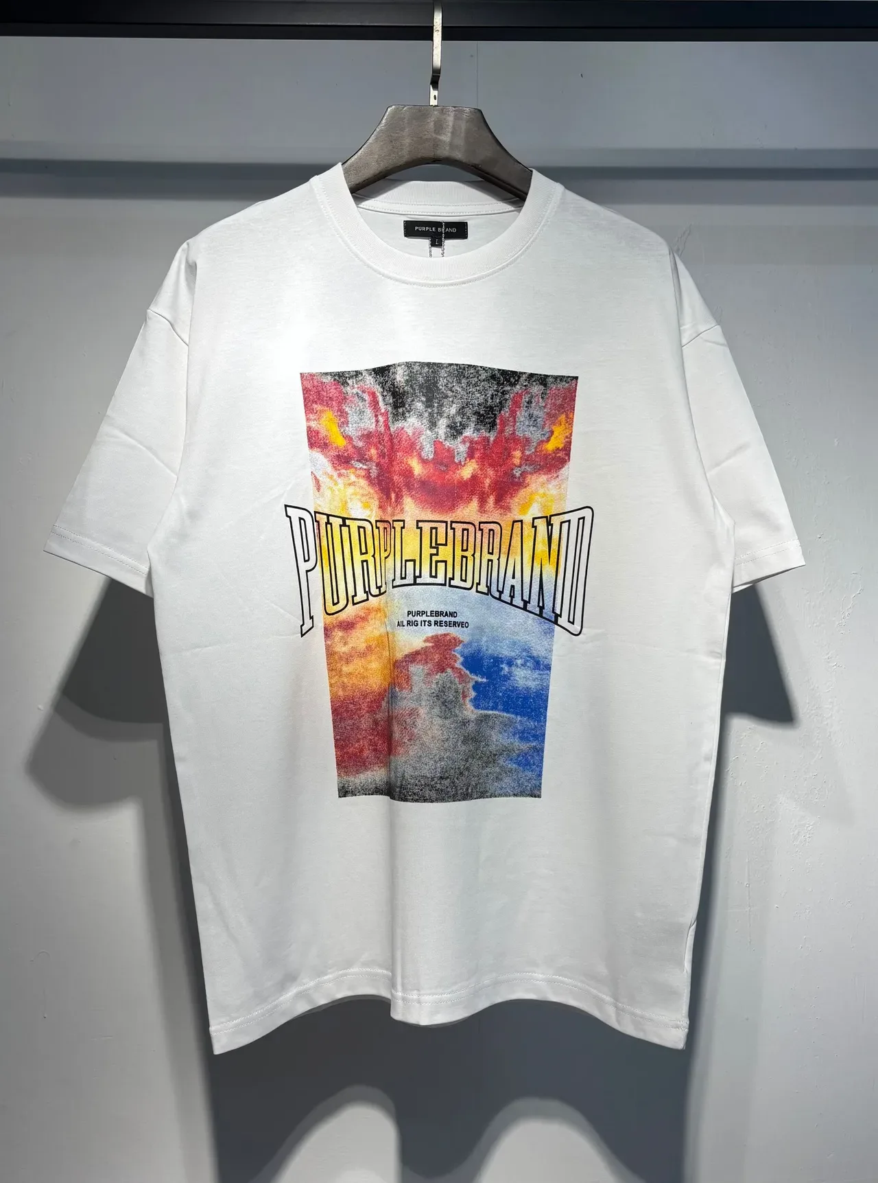 Camiseta oversized con estampado gráfico Purple Brand 2