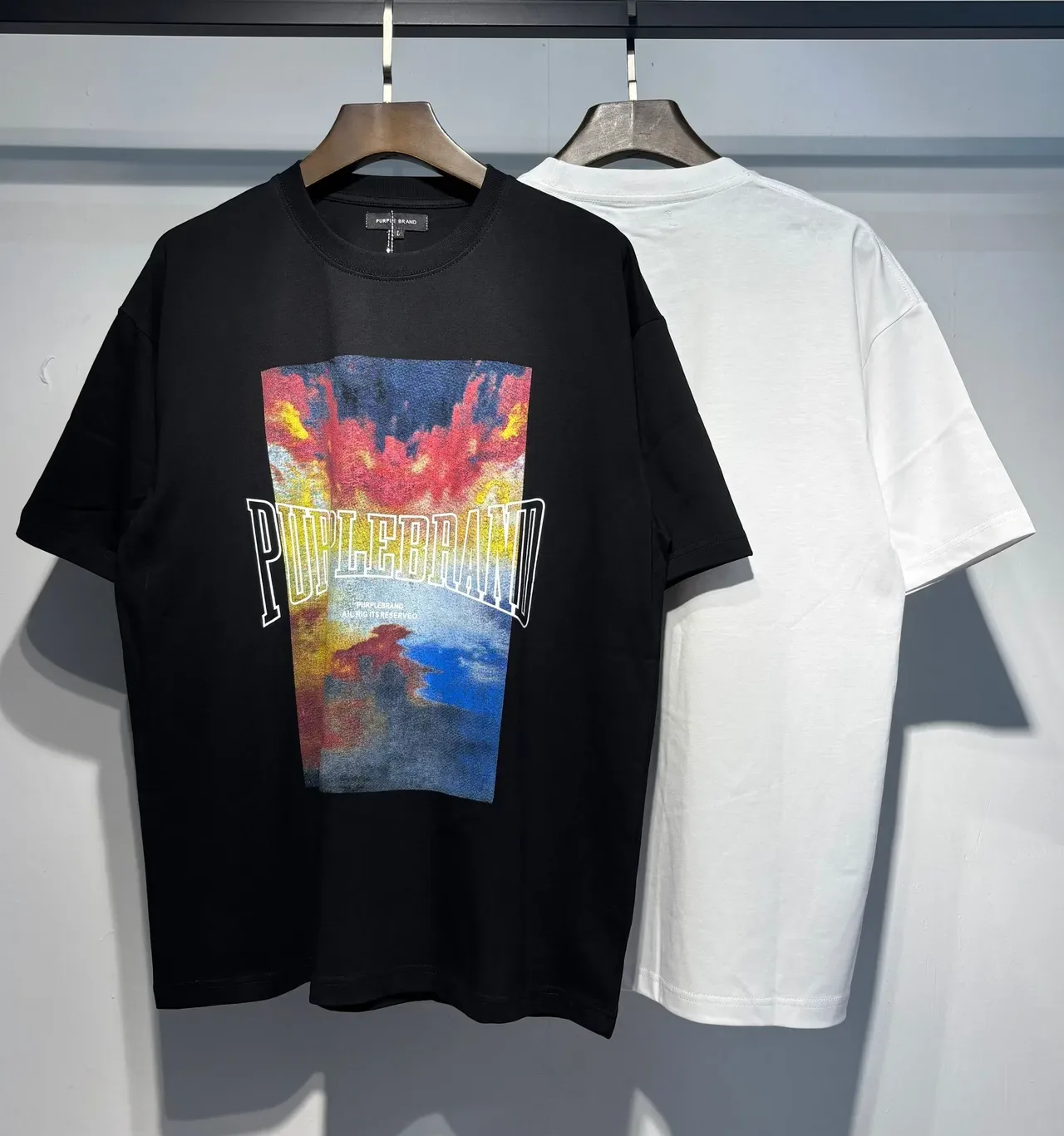 Camiseta oversized con estampado gráfico Purple Brand 3