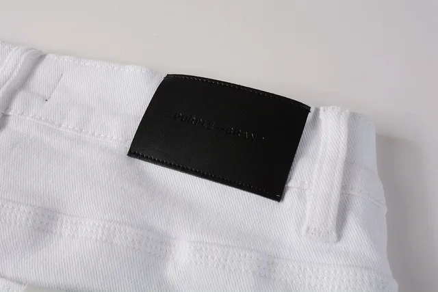 Purple Brand Jean Slim Fit Blanc en Denim 4