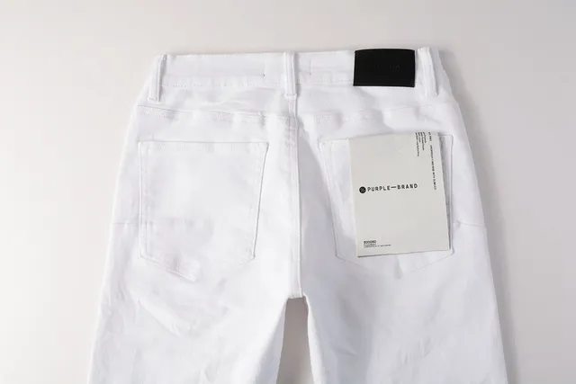 Purple Brand Jean Slim Fit Blanc en Denim 6
