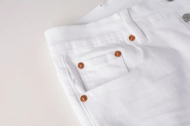 Purple Brand Jean Slim Fit Blanc en Denim 9