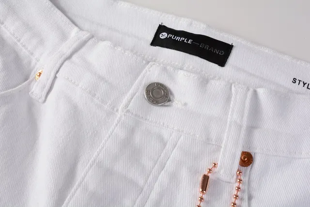 Purple Brand Jean Slim Fit Blanc en Denim 12