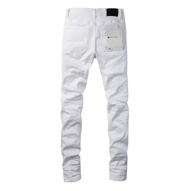 Purple Brand Jean Slim Fit Blanc en Denim 14