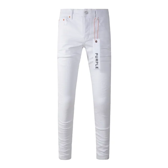 Purple Brand Jean Slim Fit Blanc en Denim 17