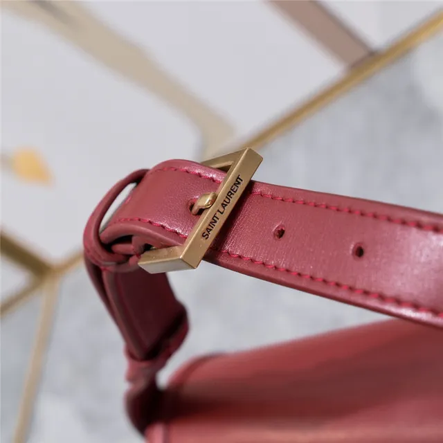 Saint Laurent Loulou Bege Couro Bolsa para Carregar Sob o Braço 12