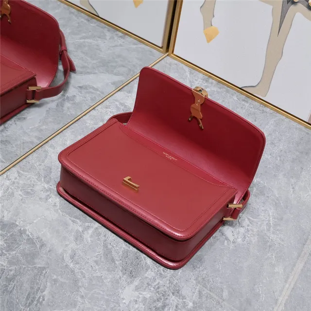 Saint Laurent Loulou Bege Couro Bolsa para Carregar Sob o Braço 15