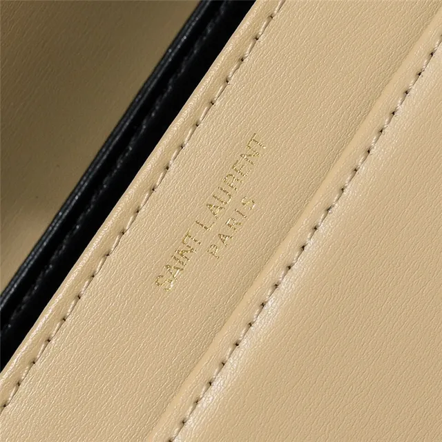 Saint Laurent Loulou Bege Couro Bolsa para Carregar Sob o Braço 22