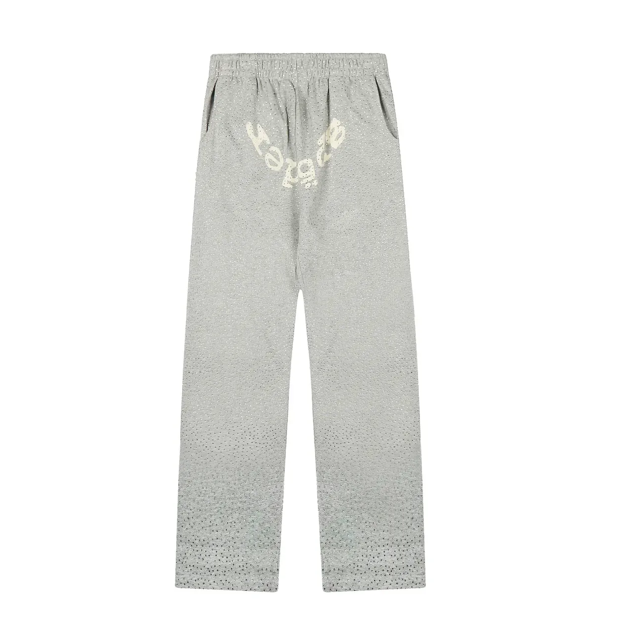 Sp5der Tracksuit Vermelho com Textura de Tecido Perfuração e Logo Bordado em Arco 15