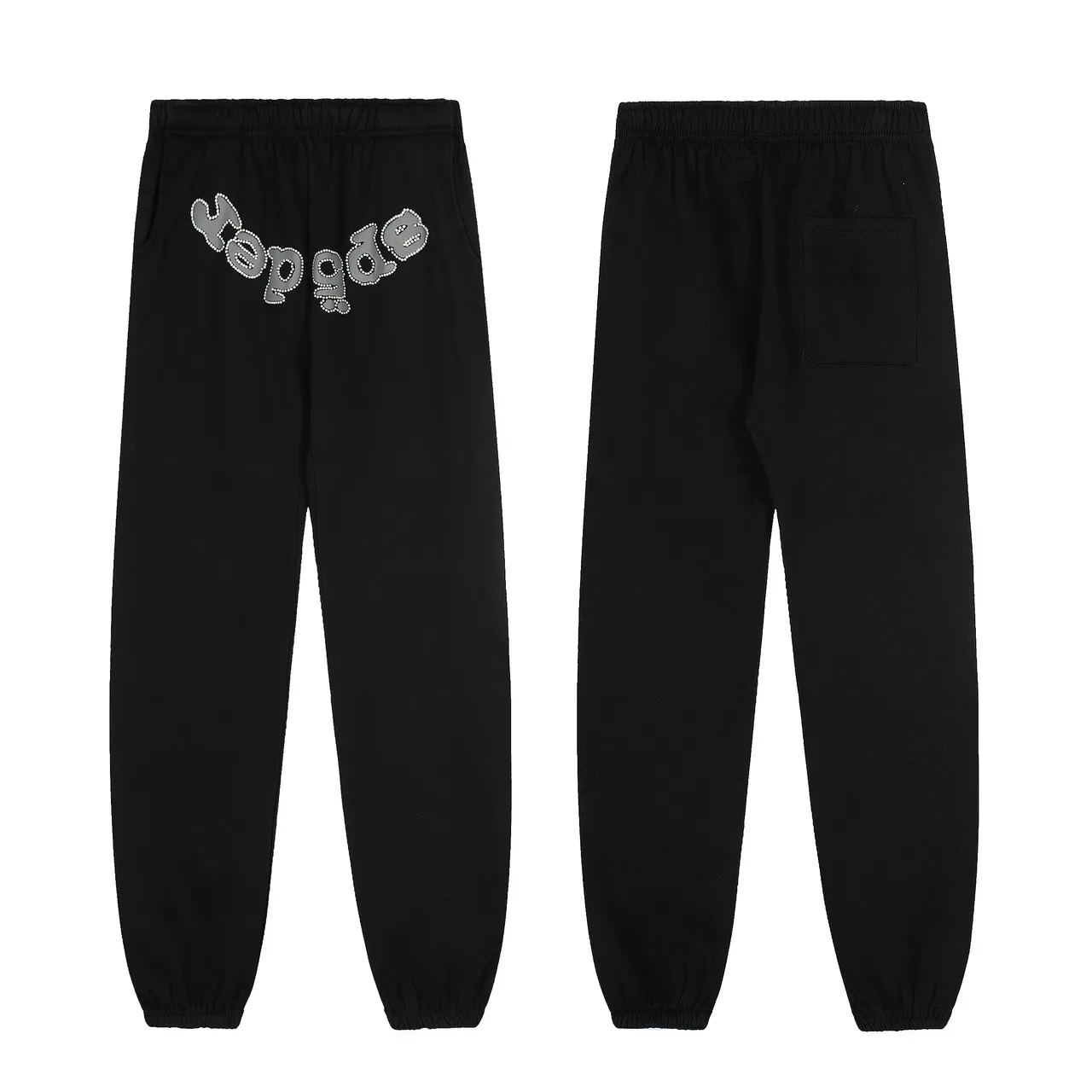 Sp5der Spiderweb Embroidered Black Tracksuit 5