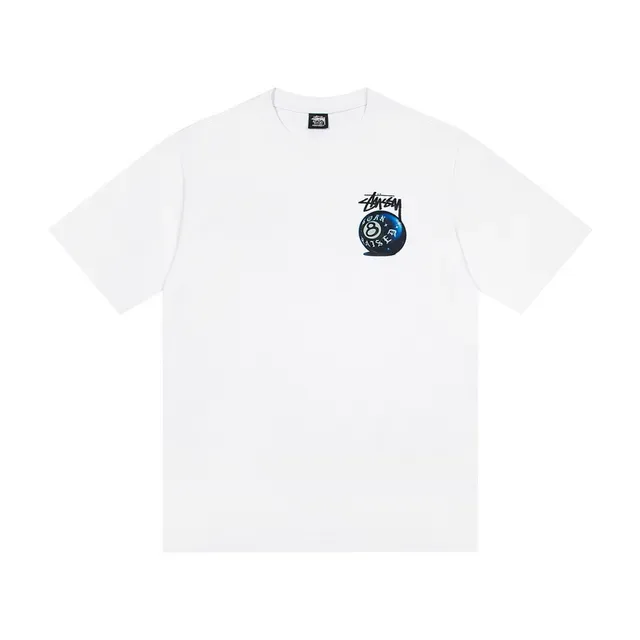 Stussy 8-Ball ग्राफिक प्रिंट क्रू नेक टी-शर्ट 4