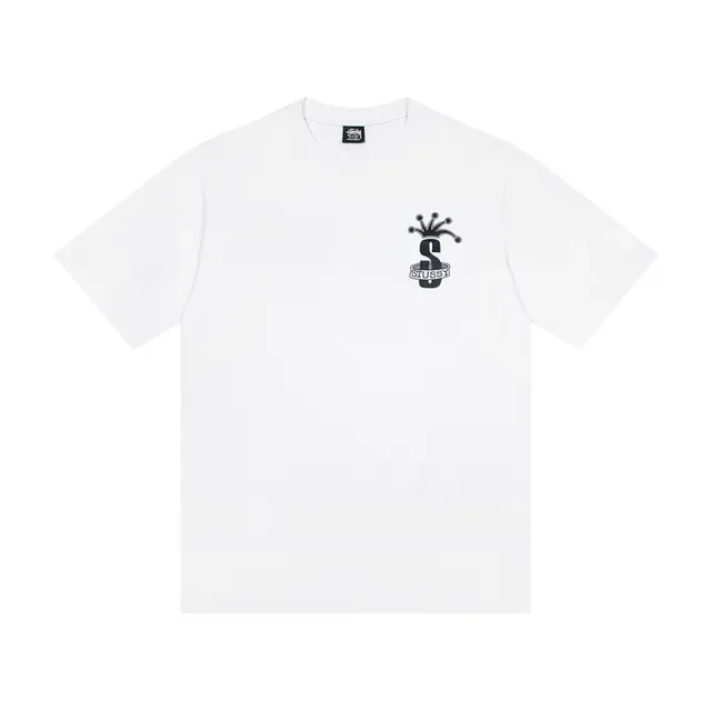 Stussy Stock Logo Crown S ग्राफिक टी-शर्ट 4