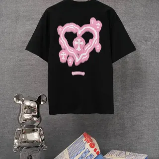 Supreme Graphic Print Pink Heart T-Shirt