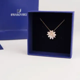 Swarovski Floral Crystal Pendant Necklace