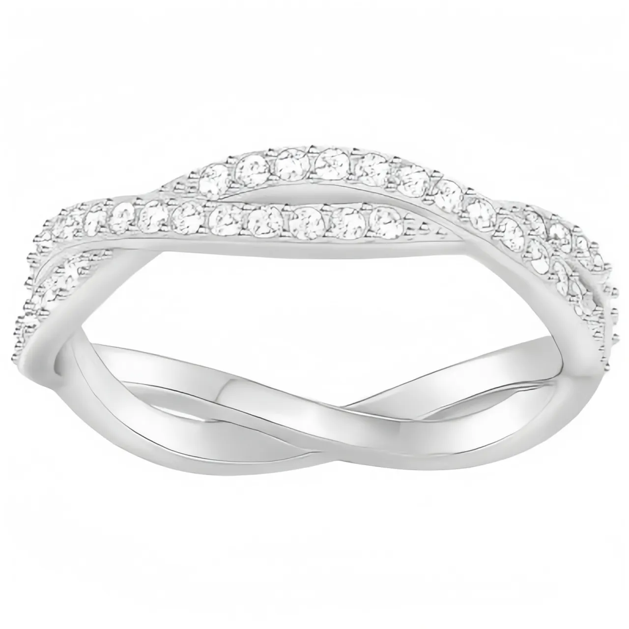 Swarovski Plata Transparente Corte Cushion Piedra Central Halo Pavé Collar 4