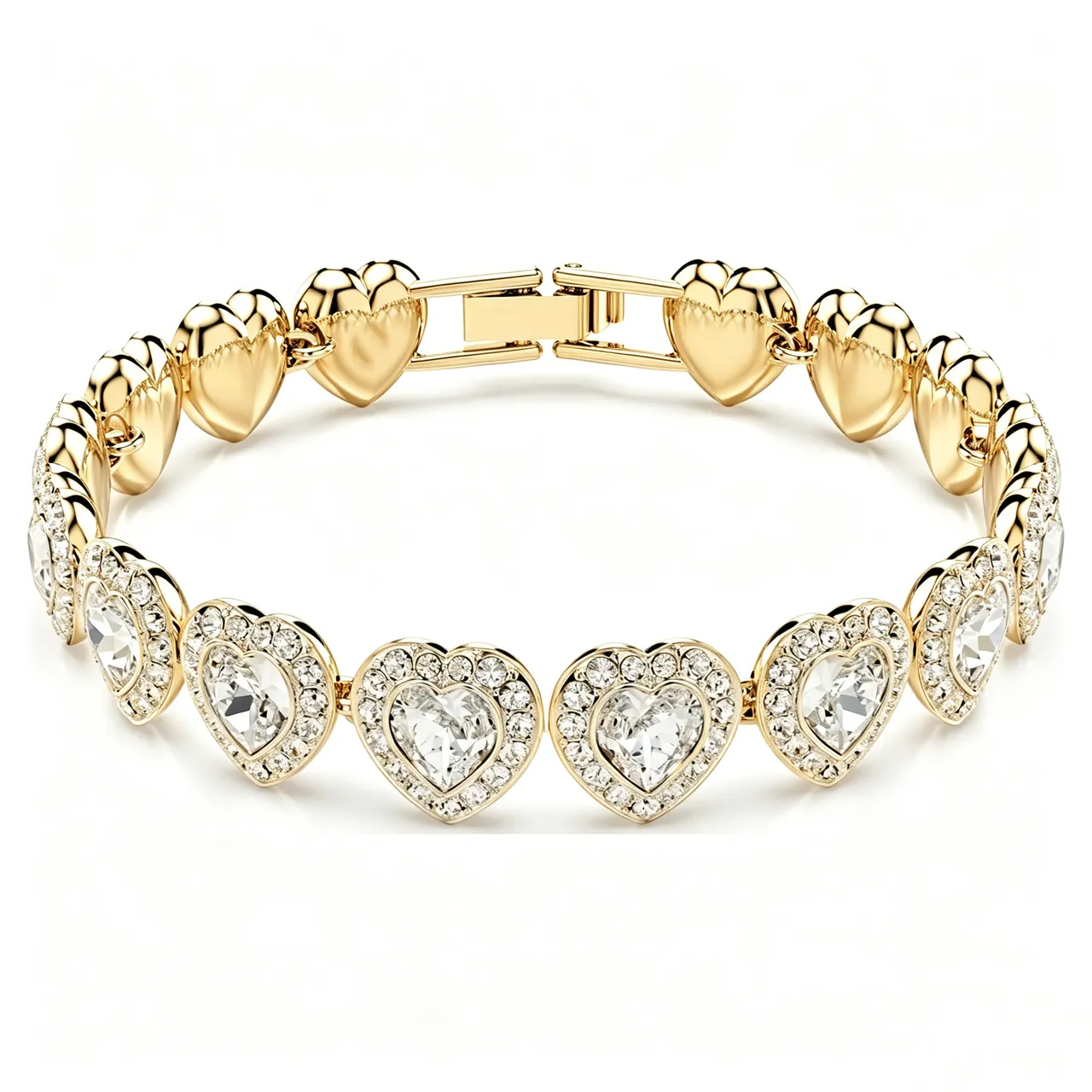 Swarovski Plata Transparente Corte Cushion Piedra Central Halo Pavé Collar 10