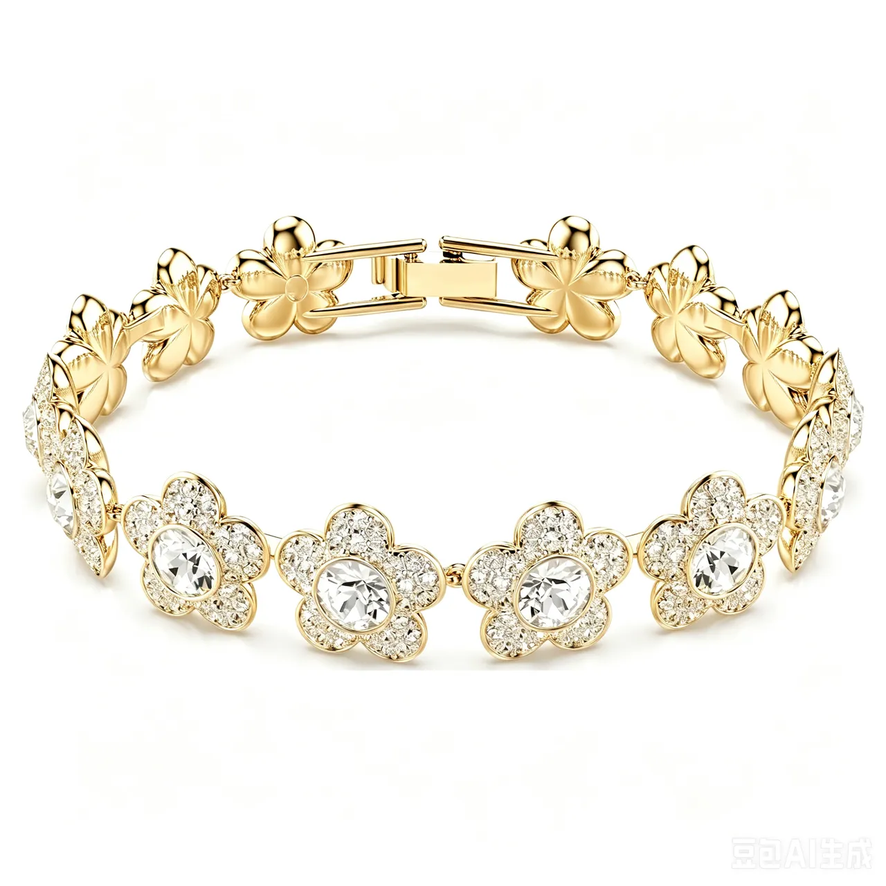 Swarovski Plata Transparente Corte Cushion Piedra Central Halo Pavé Collar 13