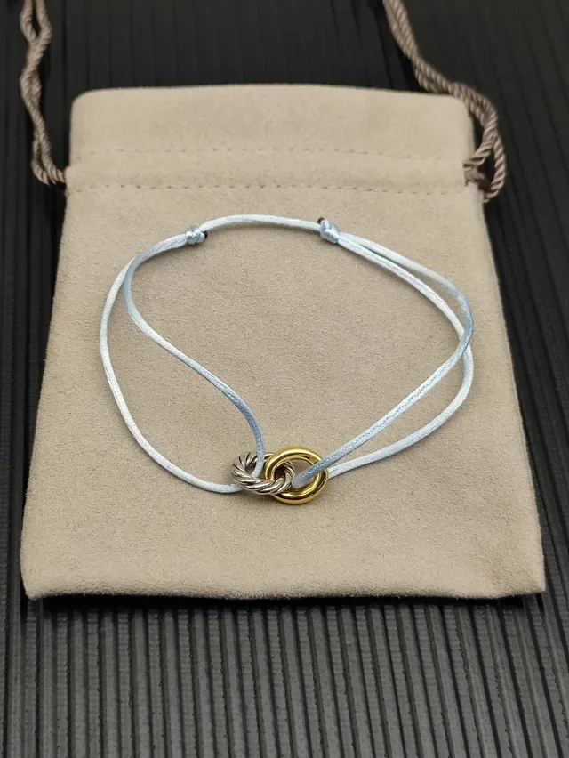 Tiffany & Co. HardWear Pulsera de Cordón Azul Claro 8