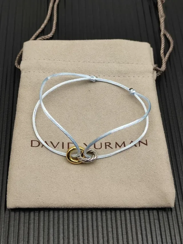 Tiffany & Co. HardWear Pulsera de Cordón Azul Claro 9