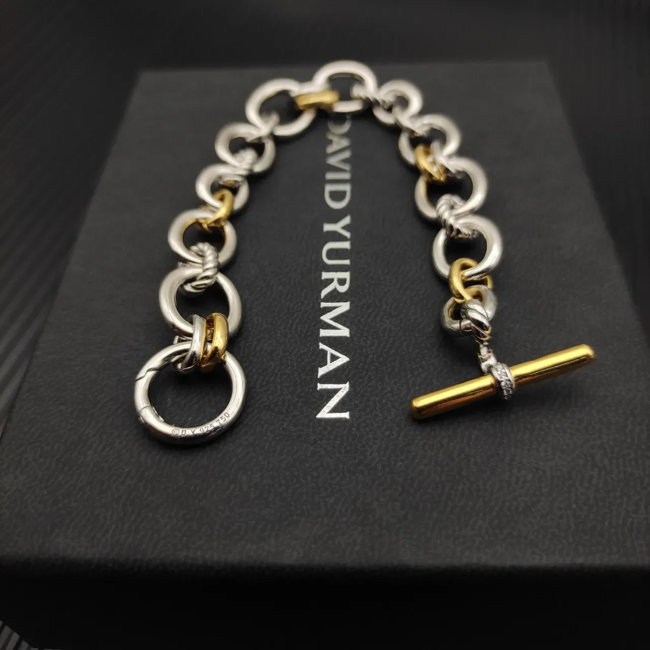 Tiffany & Co. HardWear मिश्र धातु ट्विस्ट चेन कंगन 3