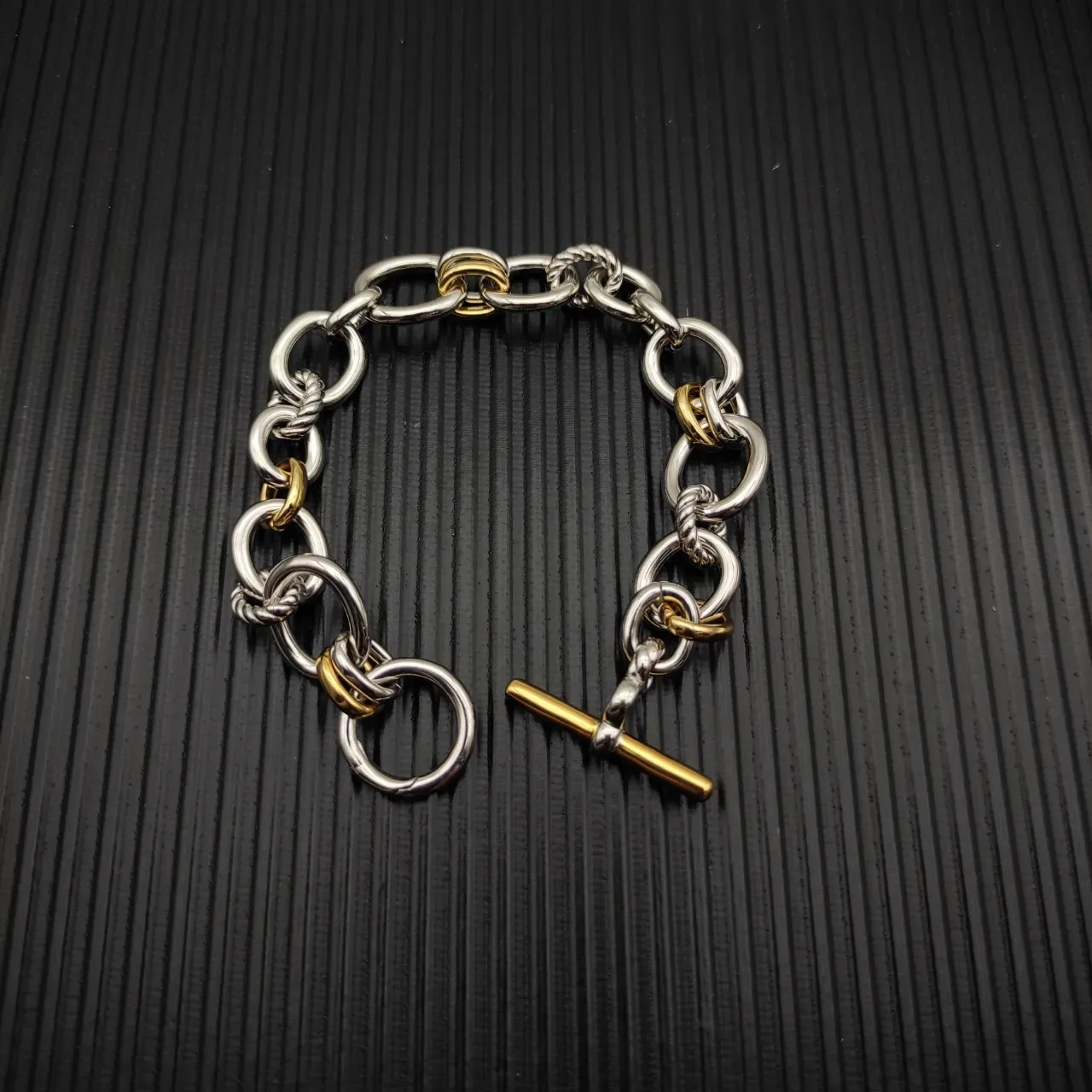 Tiffany & Co. HardWear मिश्र धातु ट्विस्ट चेन कंगन 7