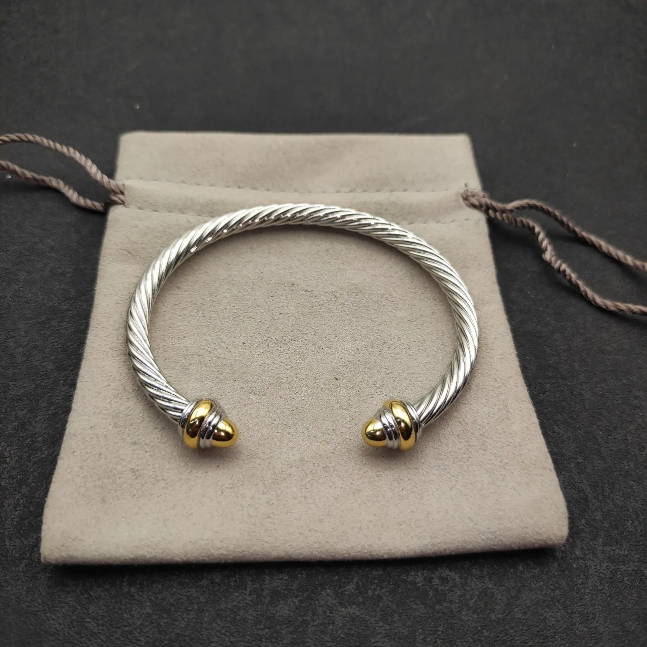Tiffany & Co. HardWear Twisted Cable Two-Tone Bracelet 4