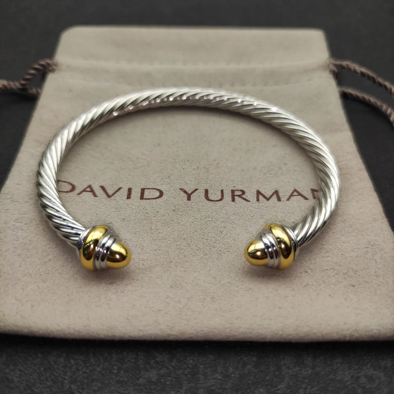 Tiffany & Co. HardWear Twisted Cable Two-Tone Bracelet 5