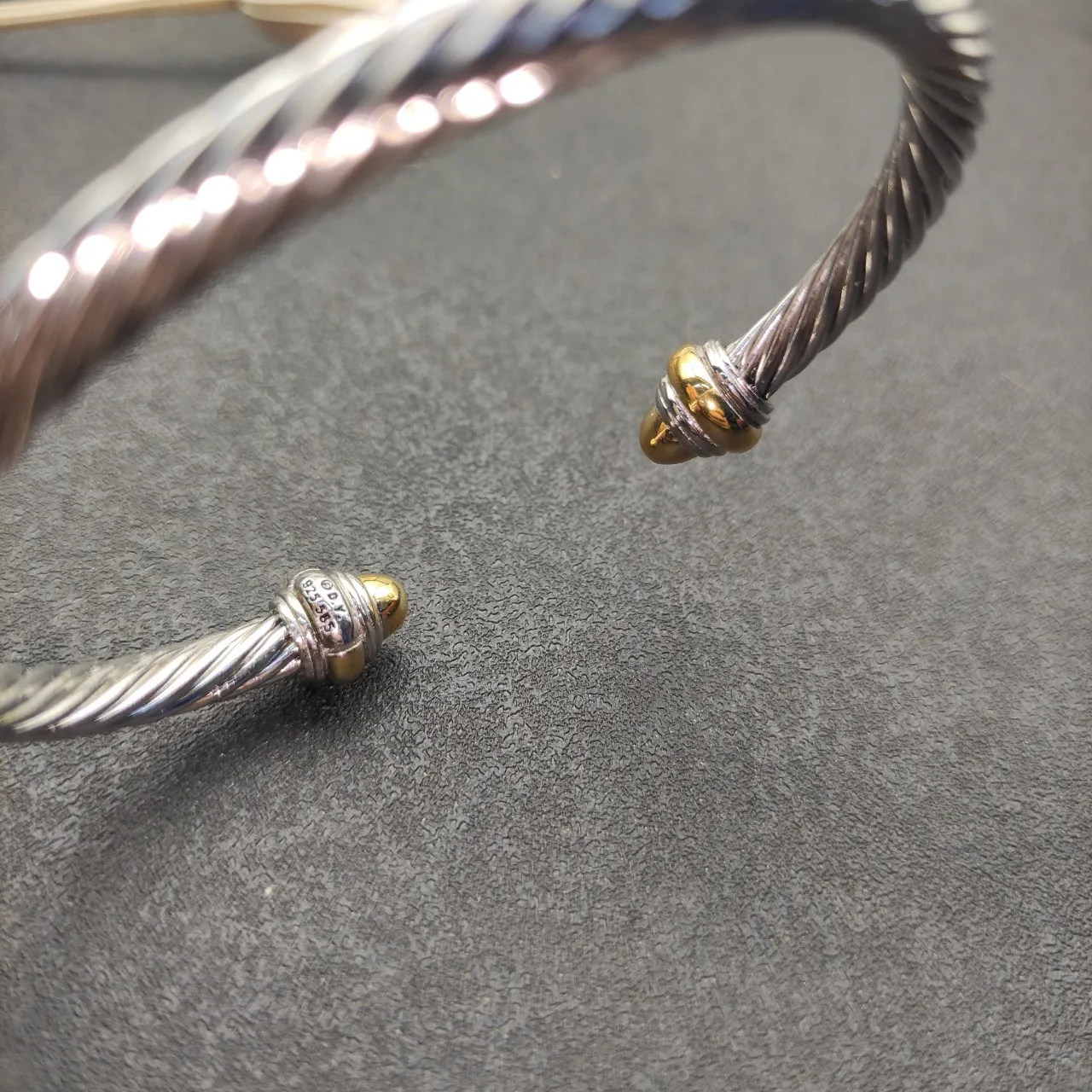 Tiffany & Co. HardWear Twisted Cable Two-Tone Bracelet 7