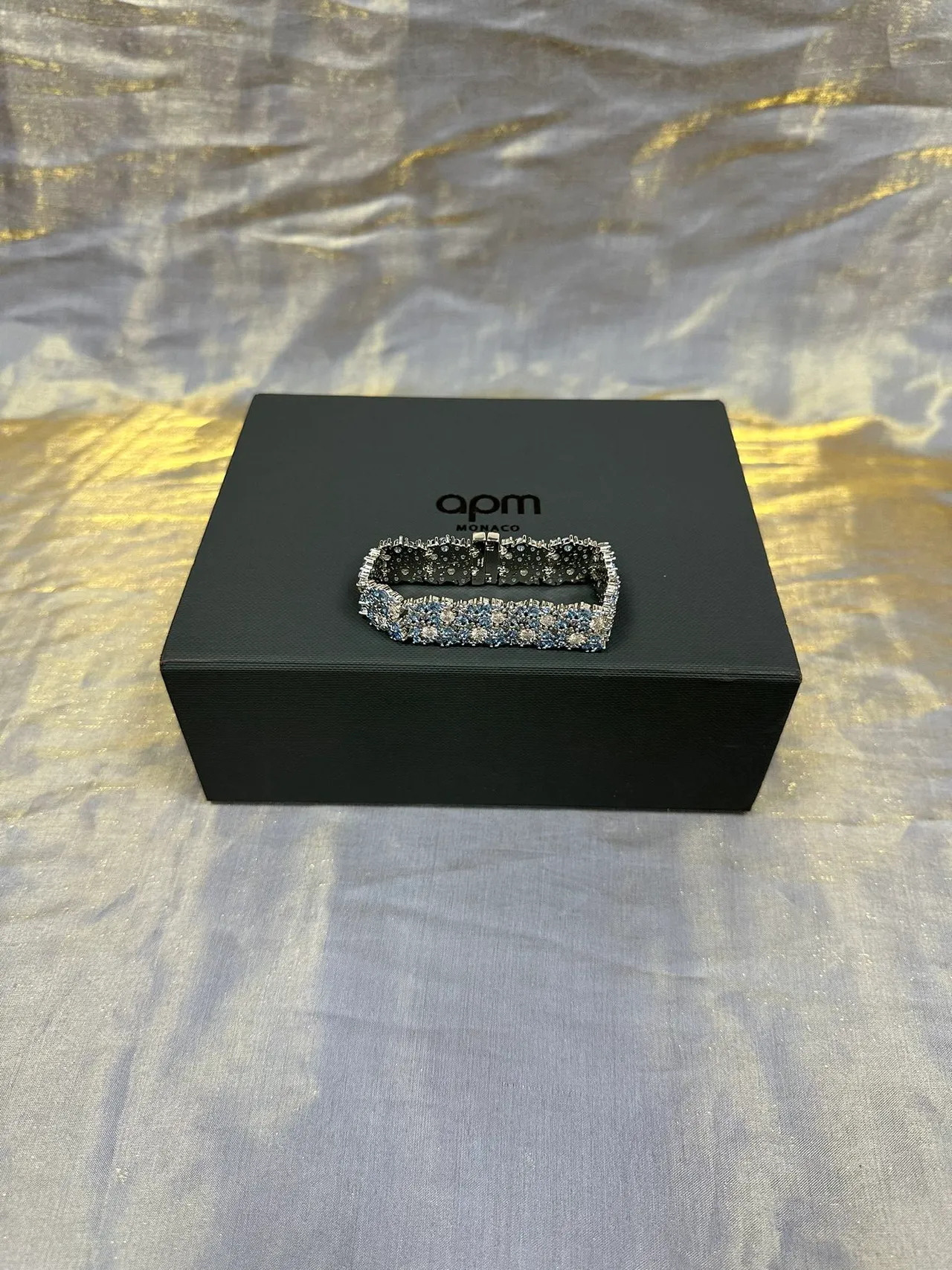 Tiffany & Co. Pavé Crystal Floral Cuff Bracelets 5