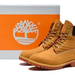 Timberland Premium 6-Inch Tan Nubuck Work Boots