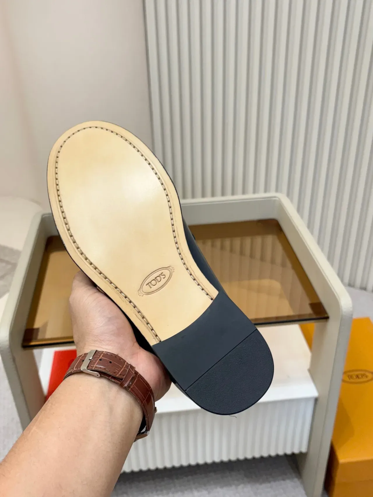 Tod's পেনি লুফার নেভি প্যাটেন্ট লেদার লুফার 2