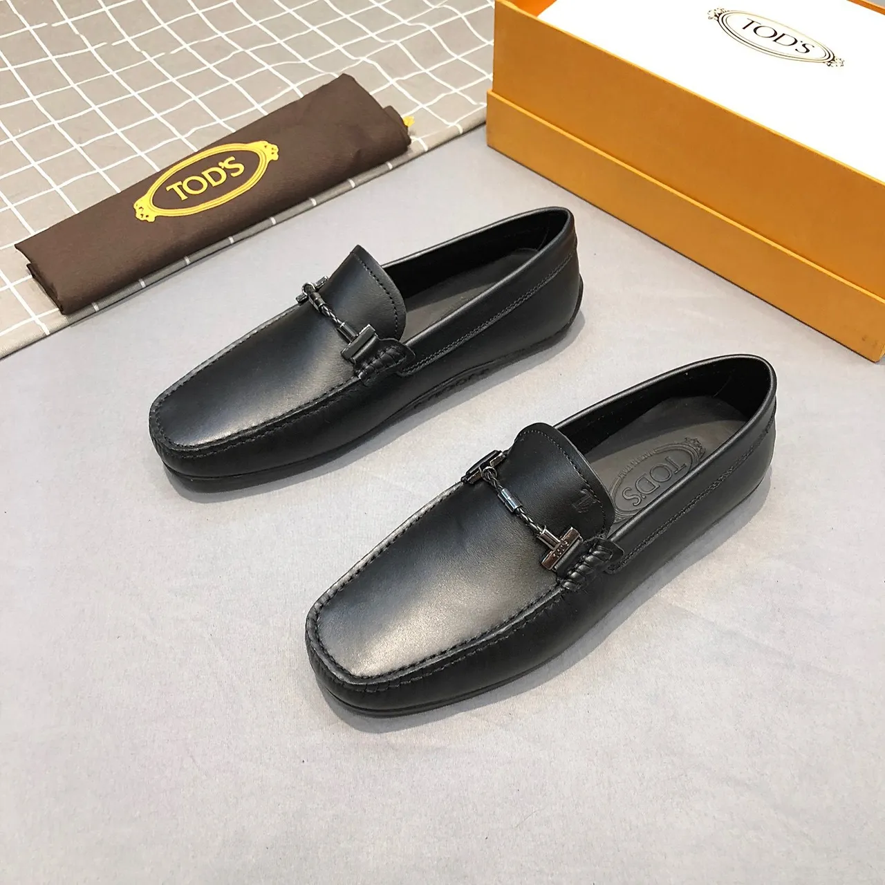 Tod's Horsebit Loafer Black Leather Loafers 2