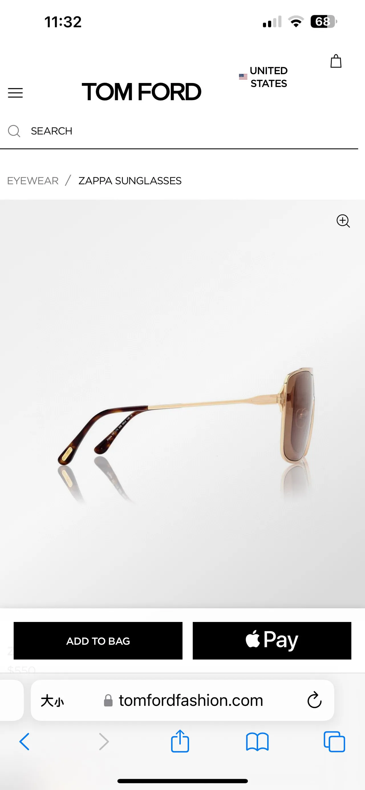 Tom Ford Zappa Óculos de sol pretos e roxos estilo escudo inspirados em aviador 5