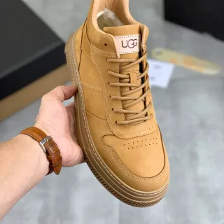 UGG Beige High-Top Suede Lifestyle Sneakers