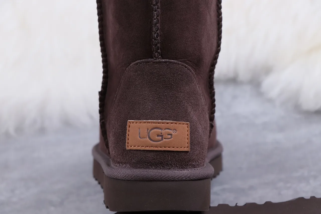 UGG Classic Tall Botas de Rodilla de Ante Marrón Forradas con Cordero 5