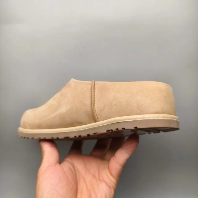 UGG Tasman Beige Daim Supérieur Semelle Caoutchouc Moulé Chaussures Casuales 4