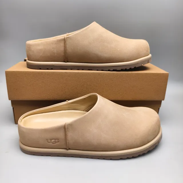UGG Tasman Beige Daim Supérieur Semelle Caoutchouc Moulé Chaussures Casuales 5