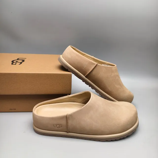 UGG Tasman Beige Daim Supérieur Semelle Caoutchouc Moulé Chaussures Casuales 6