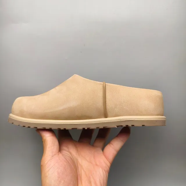 UGG Tasman Beige Daim Supérieur Semelle Caoutchouc Moulé Chaussures Casuales 7