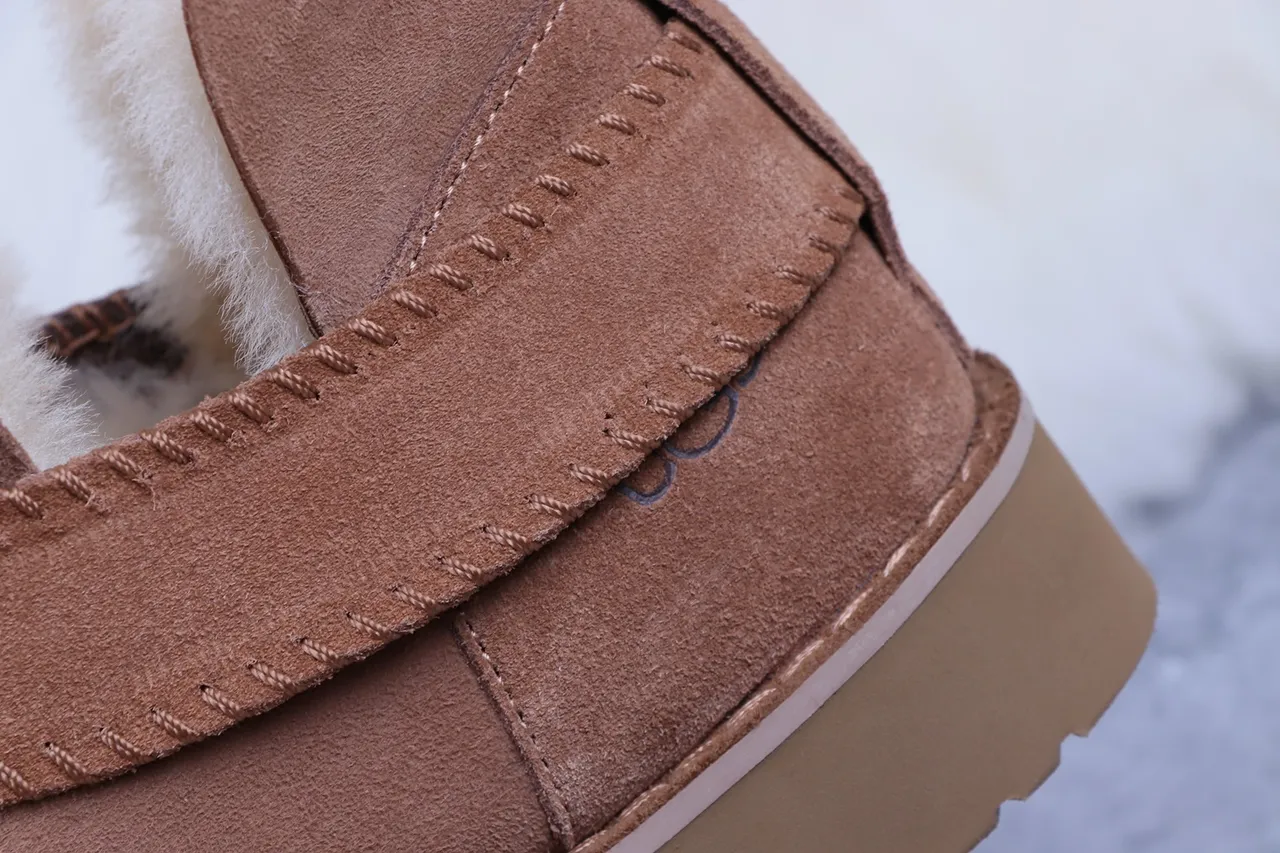 UGG Tasman Brown Suede Shearling-Lined Ankle Boots 3