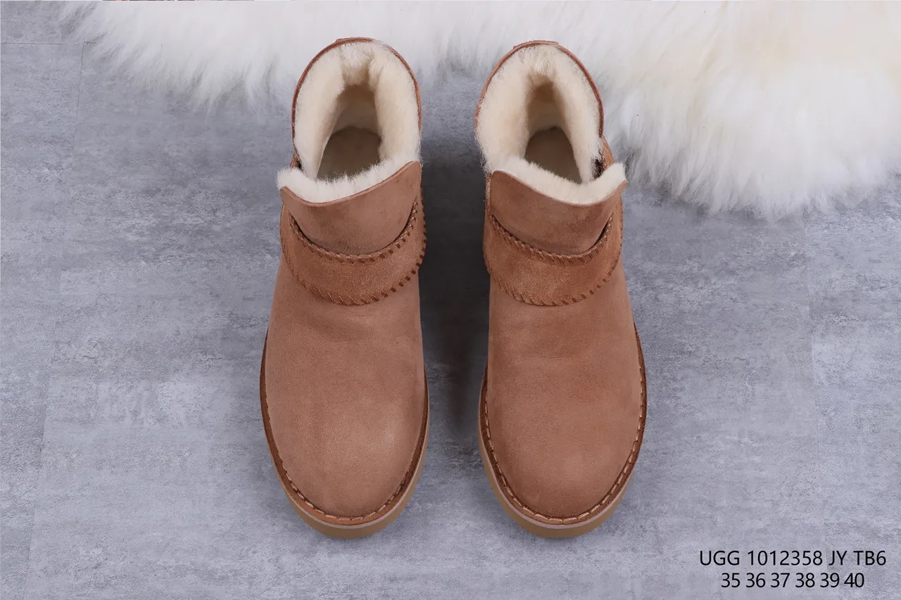 UGG Tasman Brown Suede Shearling-Lined Ankle Boots 9