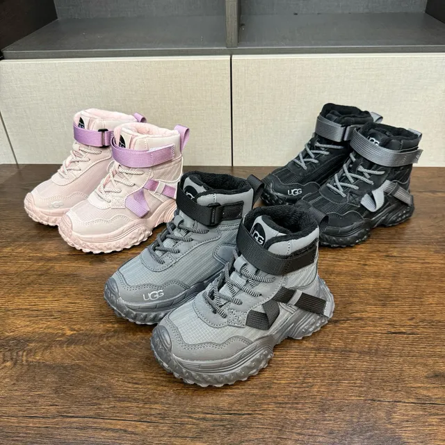 UGG Tasman Pink Purple Chunky Tread Sole Dual Lace-and-Strap Closure Snow Boots 3