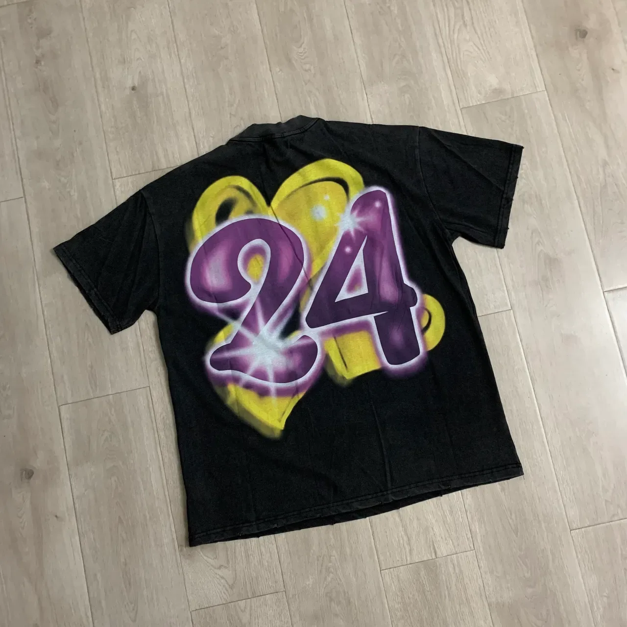 T-shirt oversize UMA WANG imprimé graphique aile d'ange et '81' 6